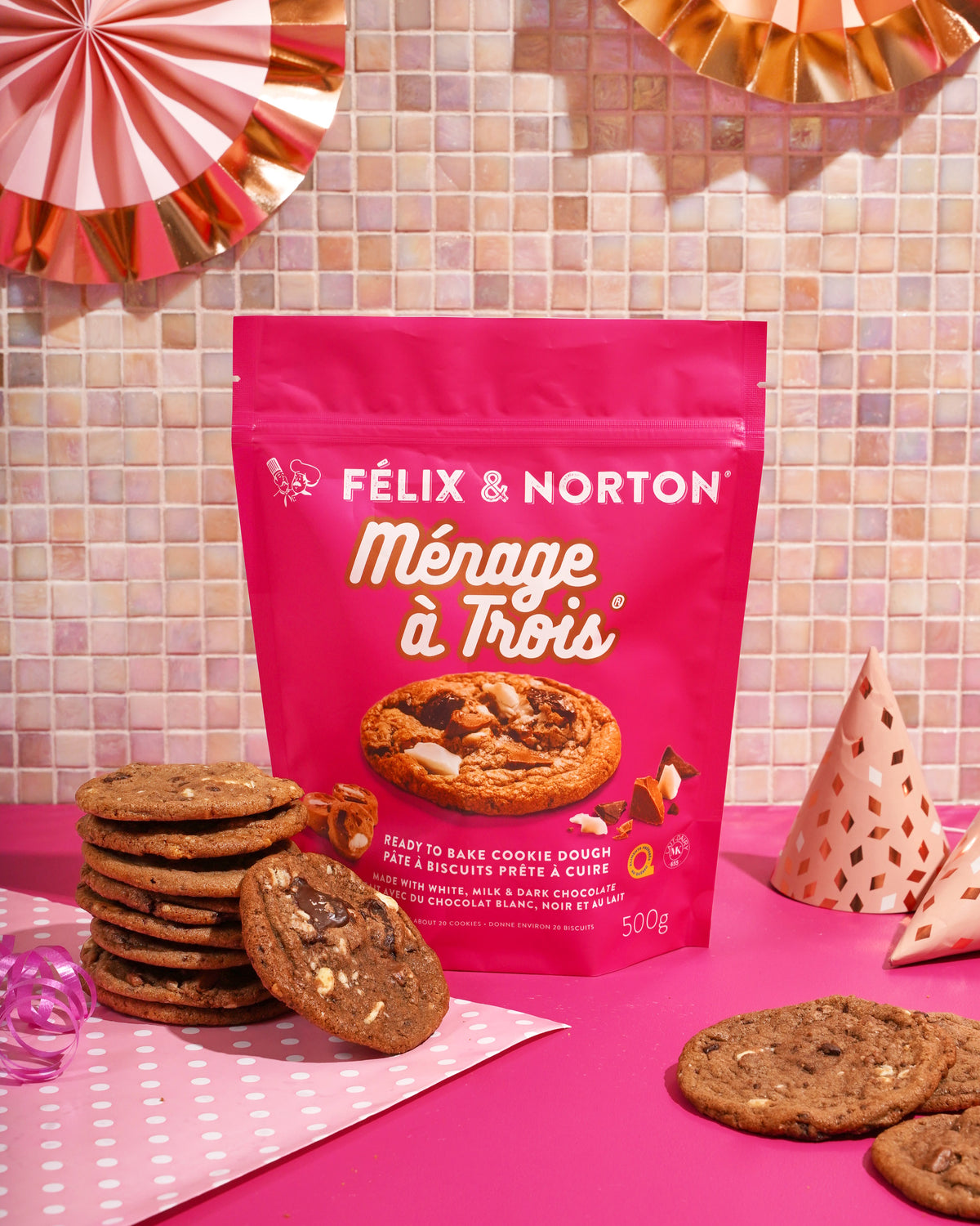 Sacs de pâte à biscuits surgelée