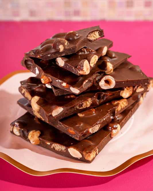 Dark Chocolate Bark With Cookies & Nuts