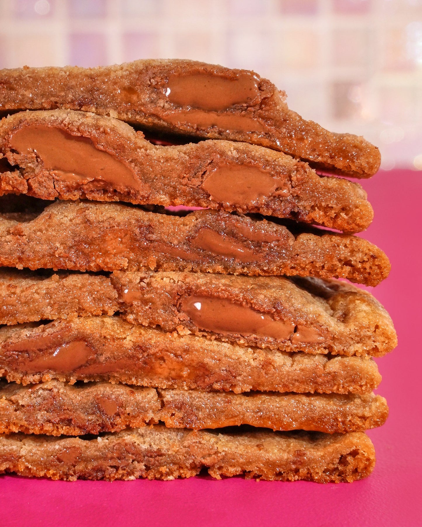 Caramelt - Pâte à biscuits surgelée au caramel au beurre et aux morceaux de chocolat au lait (Paquet de 5)