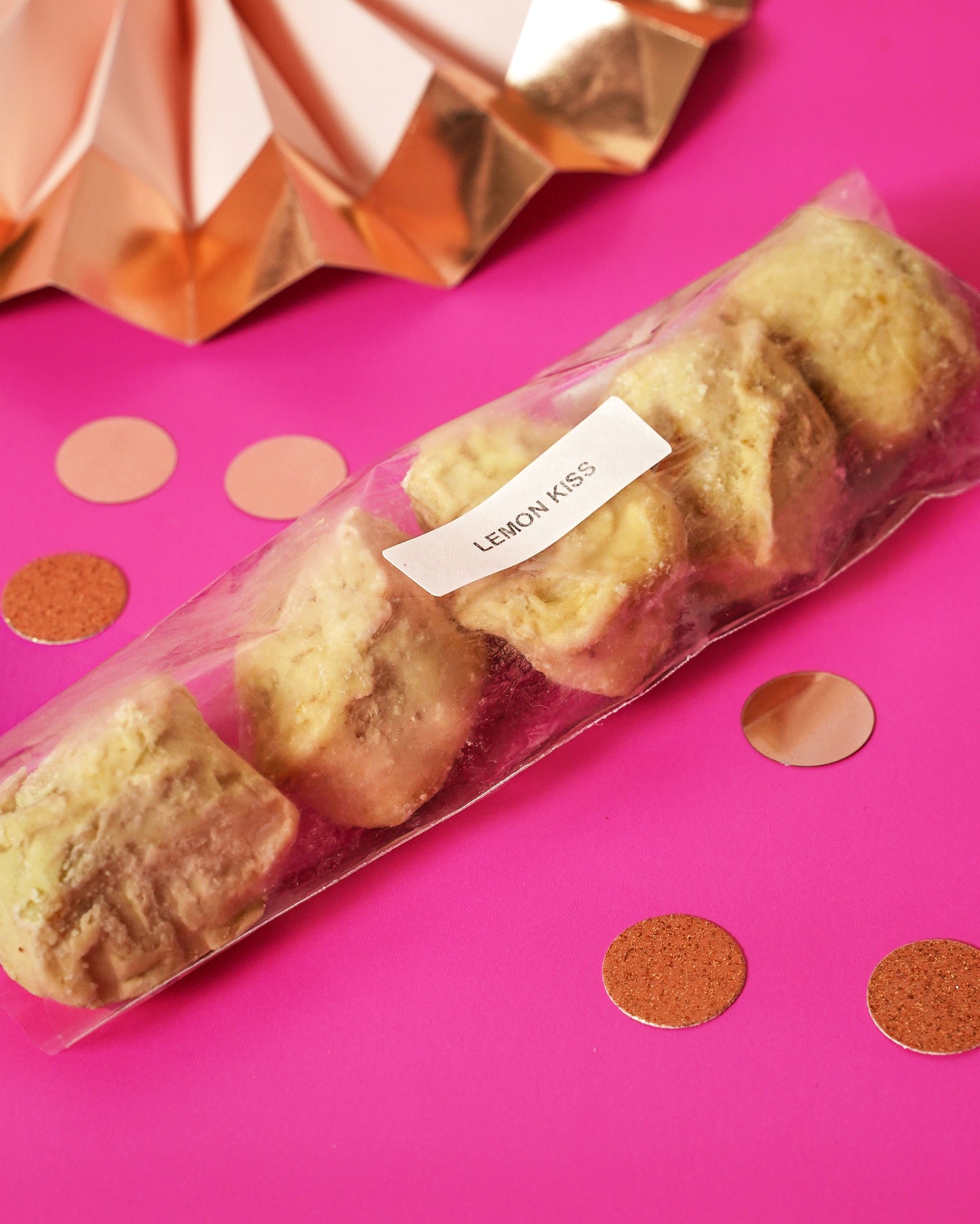 Lemon Kiss - Real Lemon Bits & White Chocolate Chunk Frozen Cookie Dough (Pack of 5)