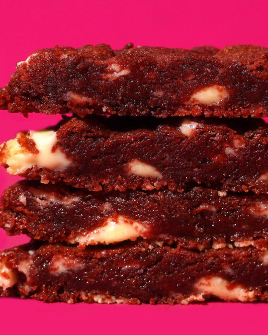 Red Velvet - Rich Velvety White & Dark Chocolate Chunk Cookies