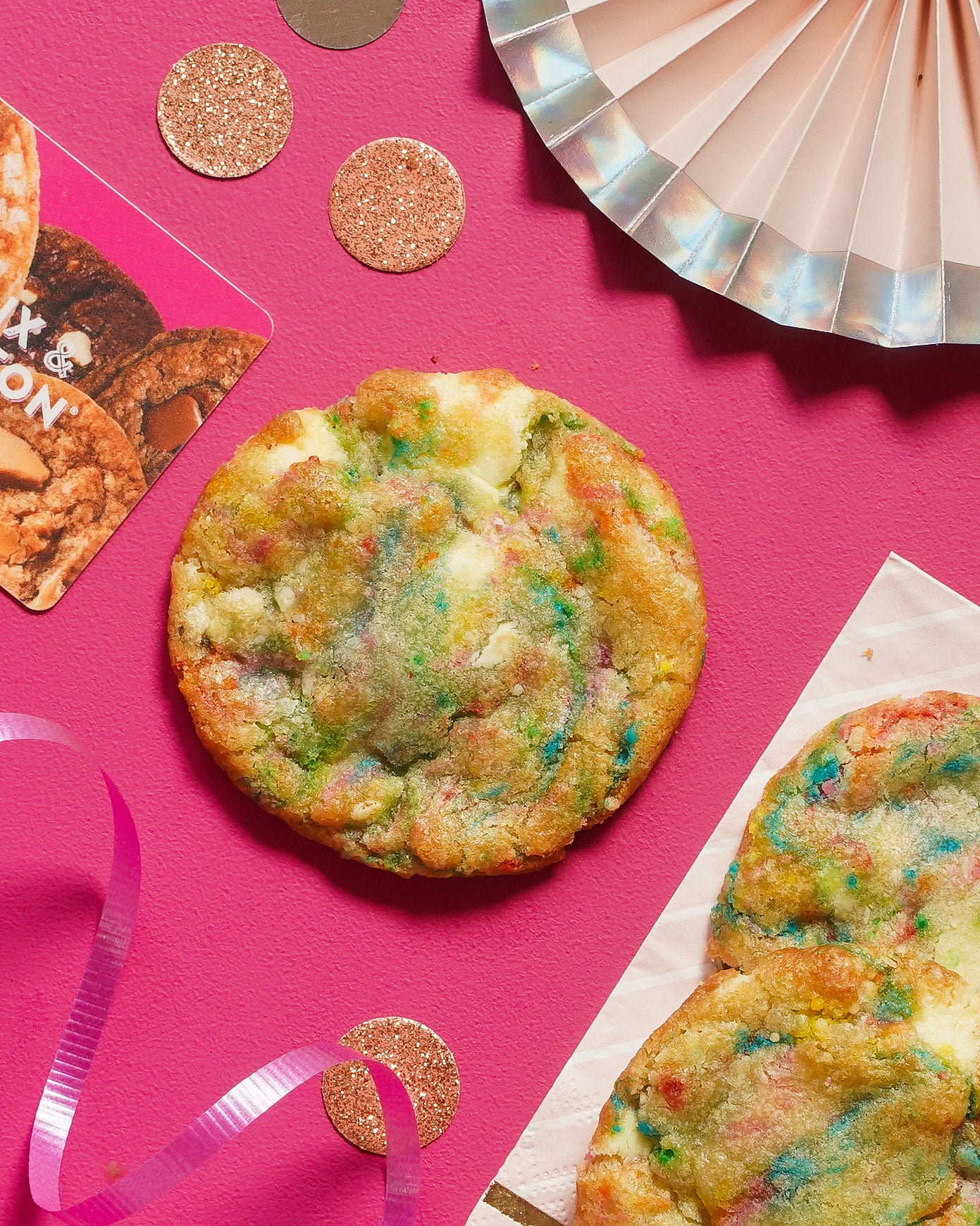 Birthday Cake - Birthday Sprinkles With White Chocolate Frozen Cookie Dough