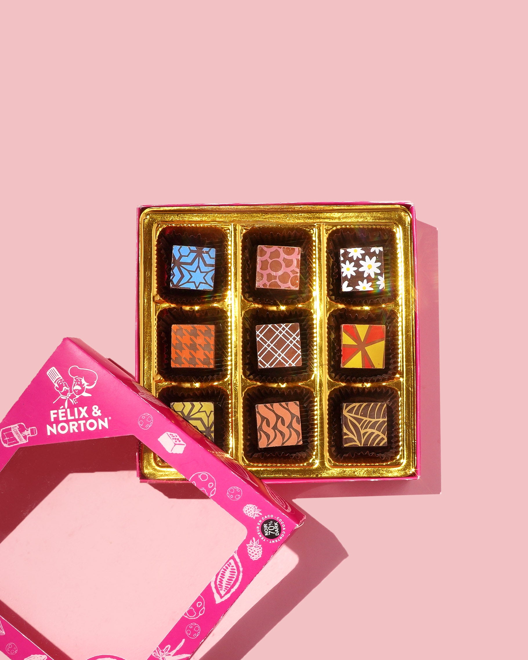 Assortiment de chocolats décadents