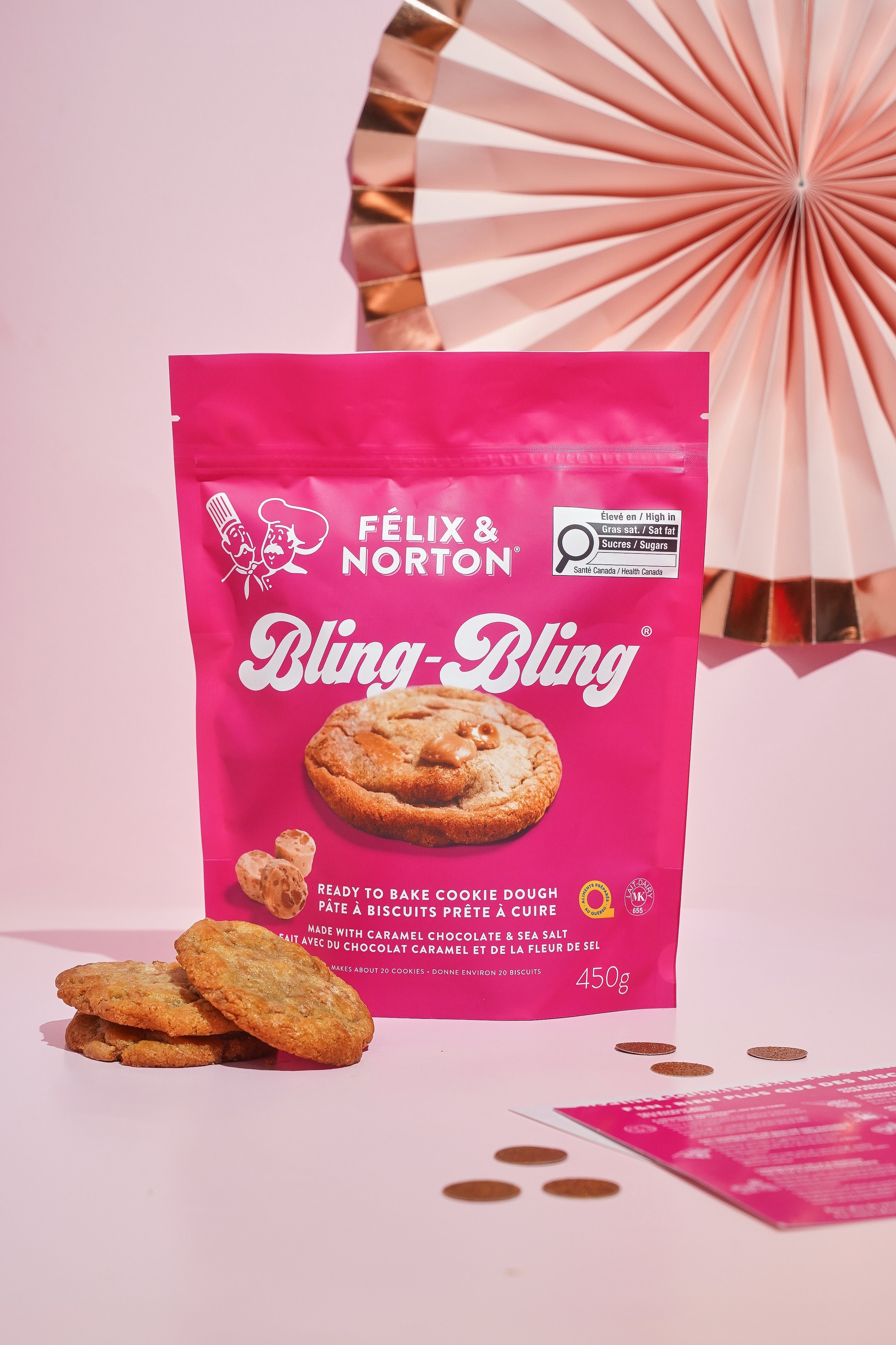 Sacs de pâte à biscuits surgelée