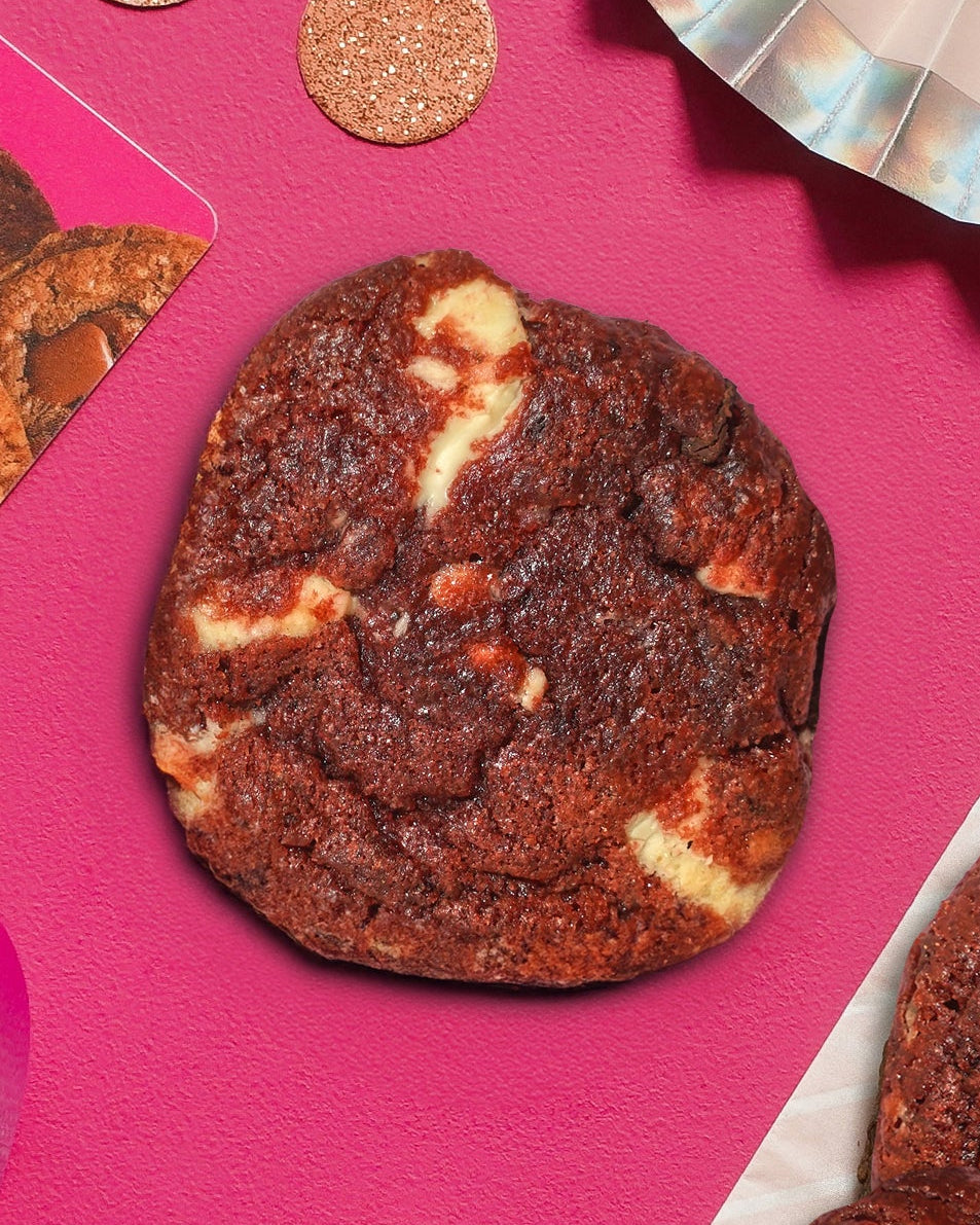 Red Velvet - Rich Velvety White & Dark Chocolate Chunk Cookies