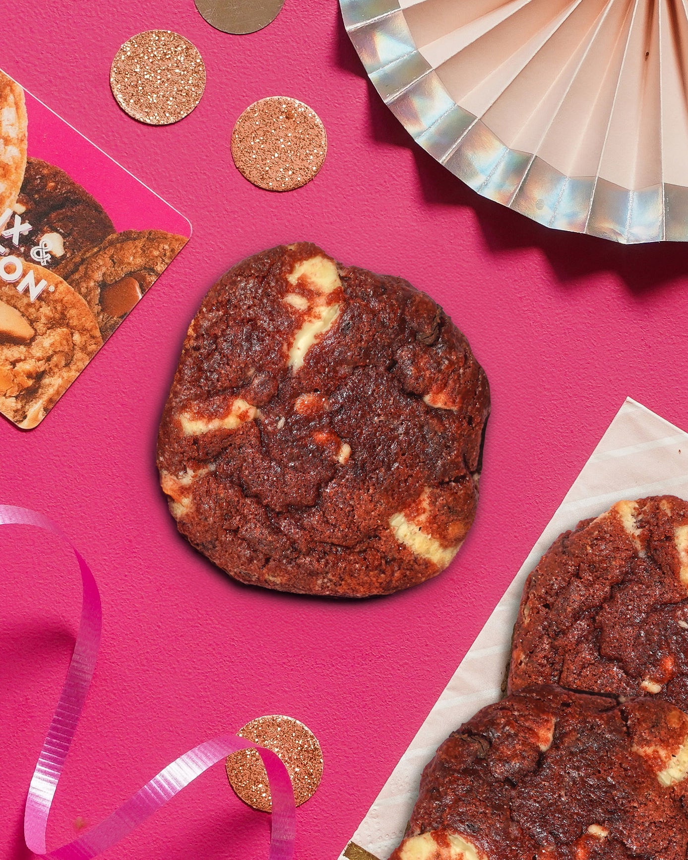 Red Velvet - Rich Velvety White & Dark Chocolate Chunk Frozen Cookie Dough