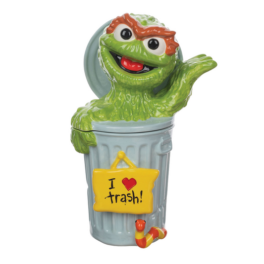 Sesame Street Grouch Sculpted Ceramic Cookie Jar