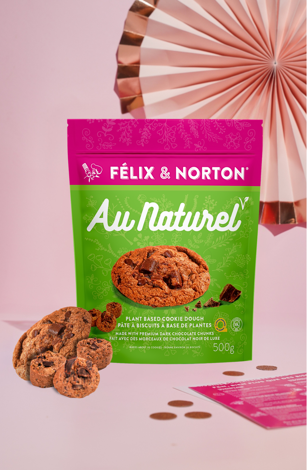 Sacs de pâte à biscuits surgelée