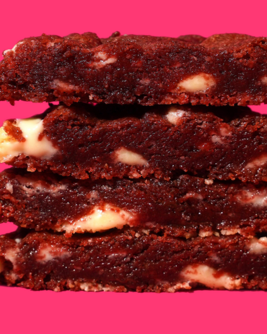 Red Velvet - Rich Velvety White & Dark Chocolate Chunk Cookies